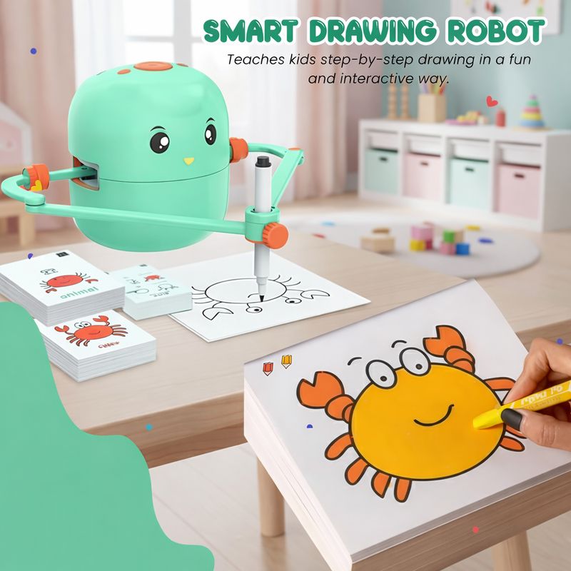 Interactive Drawing Robot Artist Toy for Kids